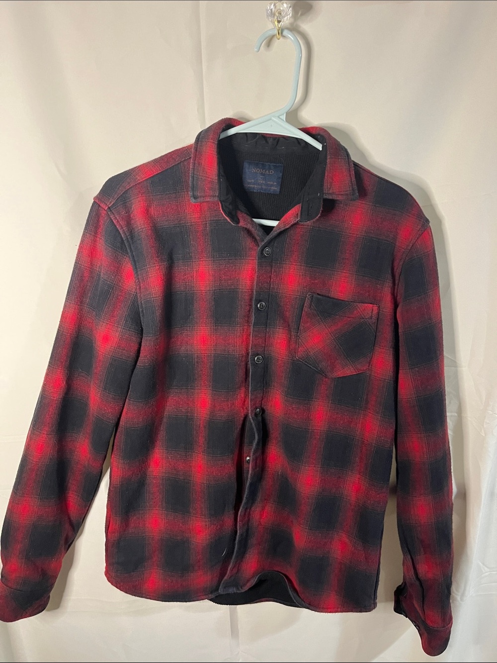 Nomad Red & Black Plaid Button-Up Shirt